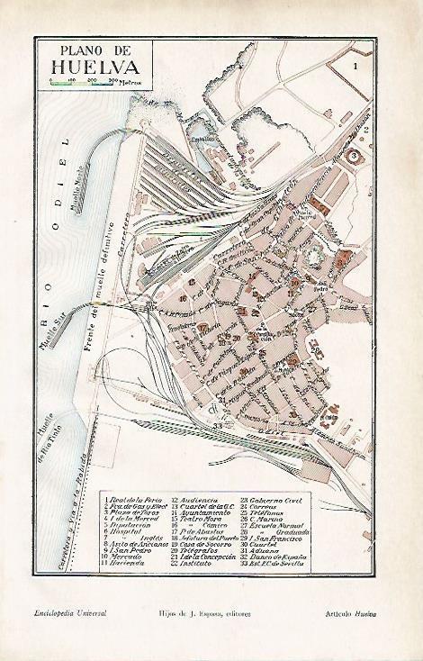 LAMINA ESPASA 4482: Plano de Huelva