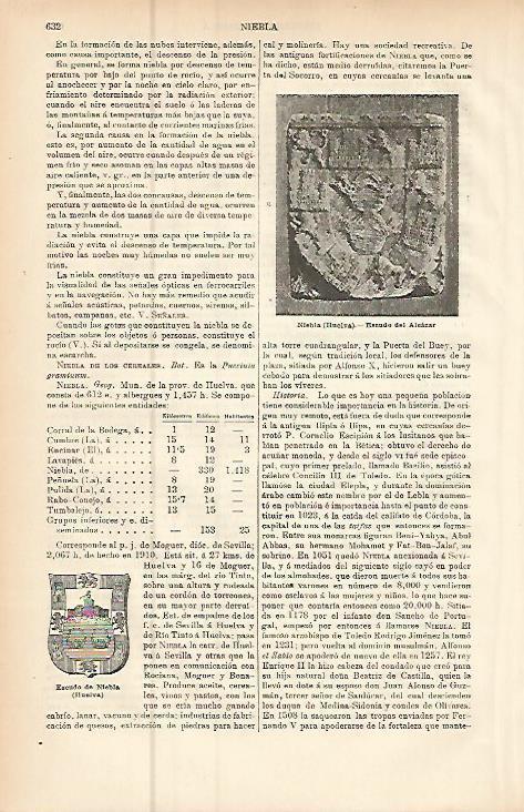 LAMINA ESPASA 9460: Escudo del Alcazar de Niebla Huelva
