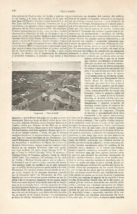 LAMINA ESPASA 20417: Vista de Trigueros Huelva