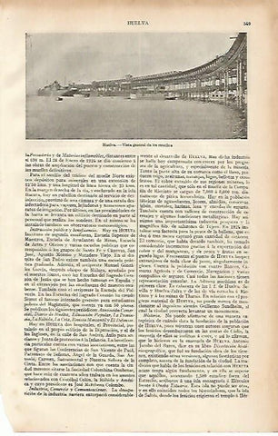 LAMINA ESPASA 4483: Vista de los muelles de Huelva