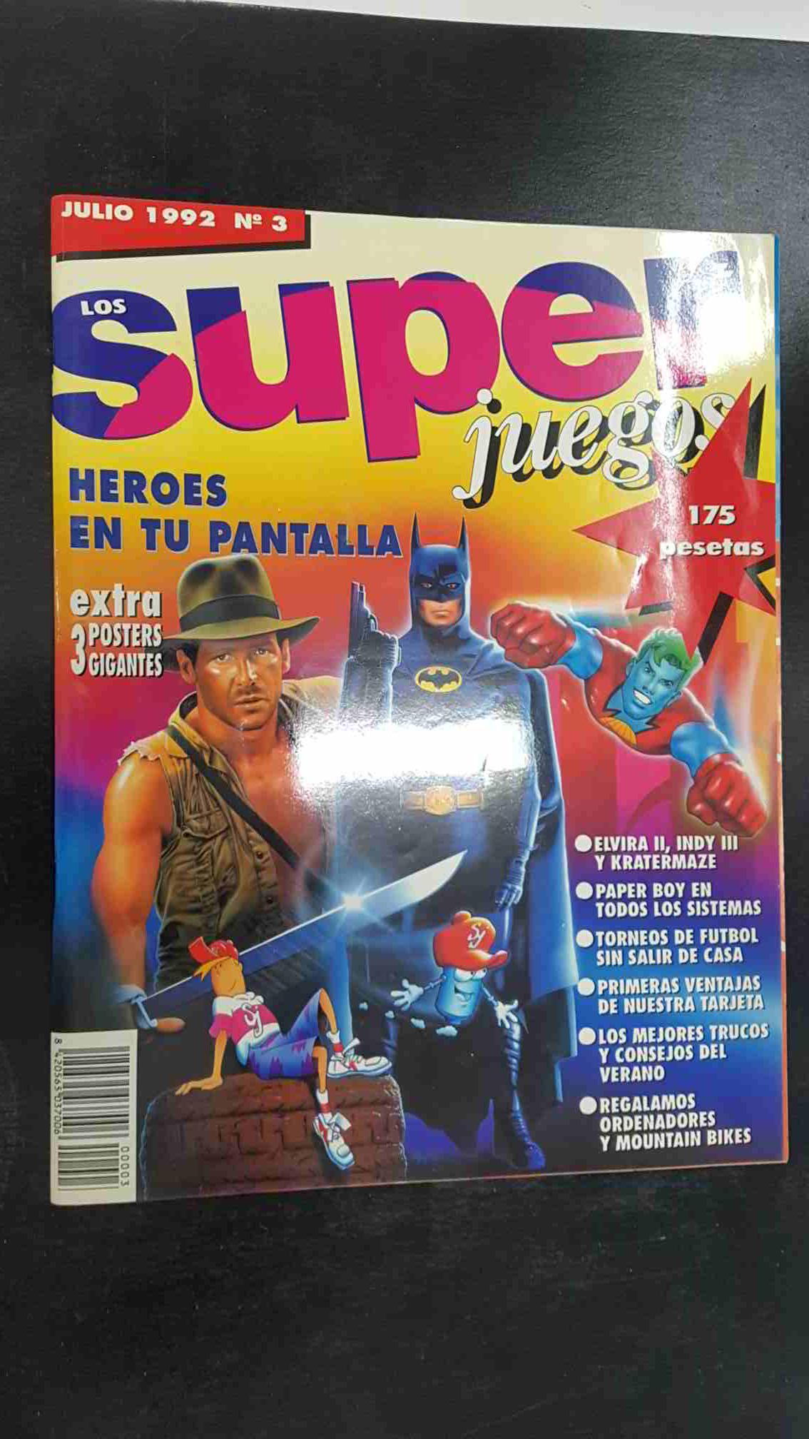 revista: Los Super Juegos num 003 - 1992. Ninja Gaiden, Dark Seed, Indiana Jones and the last crusade