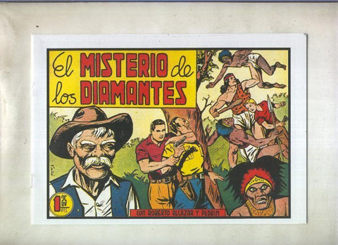 Facsimil: Roberto Alcazar y Pedrin numero 0253: El misterio de los diamantes