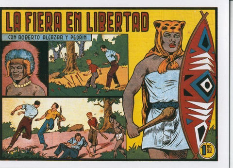 Facsimil: Roberto Alcazar y Pedrin numero 0331: La fiera en libertad