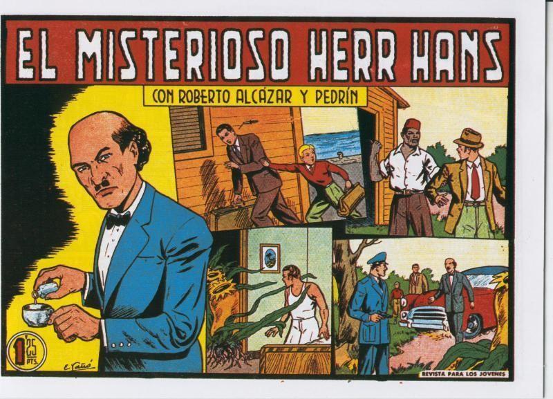 Facsimil: Roberto Alcazar y Pedrin numero 0339: El misterioso Herr Hans
