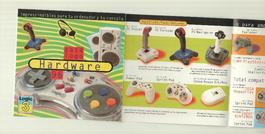 catalogo: Hardware 96, Logic 3. Perifericos para el ordenador Gamepads, ratones, altavoces, auriculares.