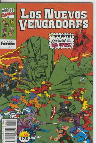 Planeta: Los Nuevos Vengadores numero 58: Inmortus y la legion de los no vivos