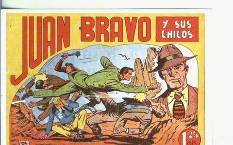 Postal-Ficha: Juan Bravo y sus chicos