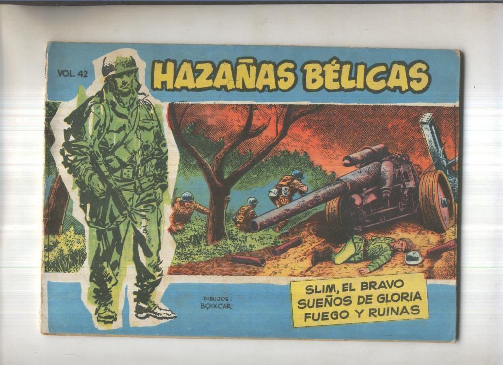 Hazañas Belicas Azules numero 042: Slim el bravo-Sueños de gloria-Fuego y ruinas