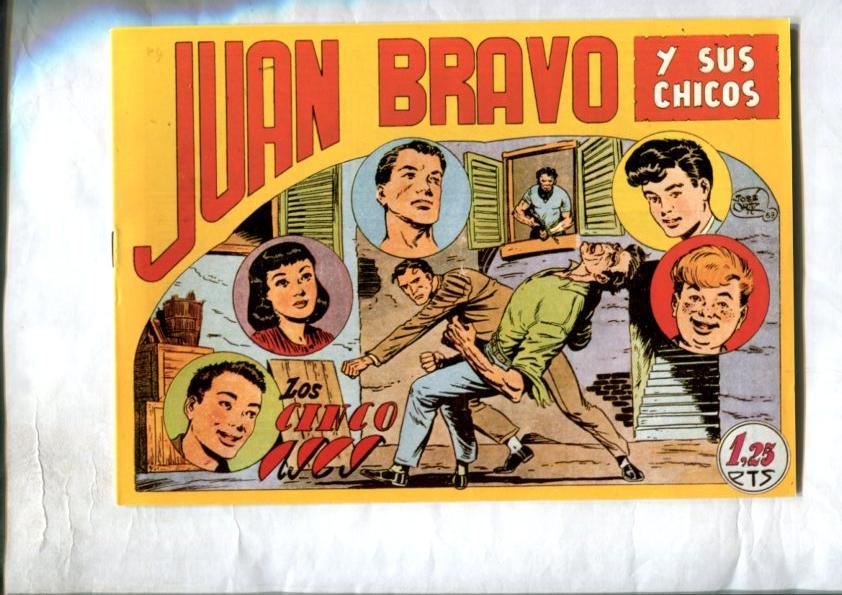 Facsimil: Juan Bravo y sus chicos numero 12: Los cinco ases