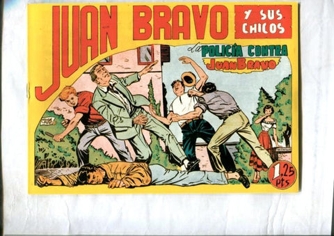 Facsimil: Juan Bravo y sus chicos numero 18: La policia contra Juan Bravo