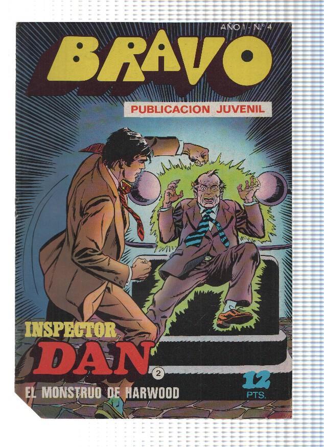 BRAVO, Numero 04: INSPECTOR DAN (2) - El Monstruo de Harwood (Bruguera 1976)