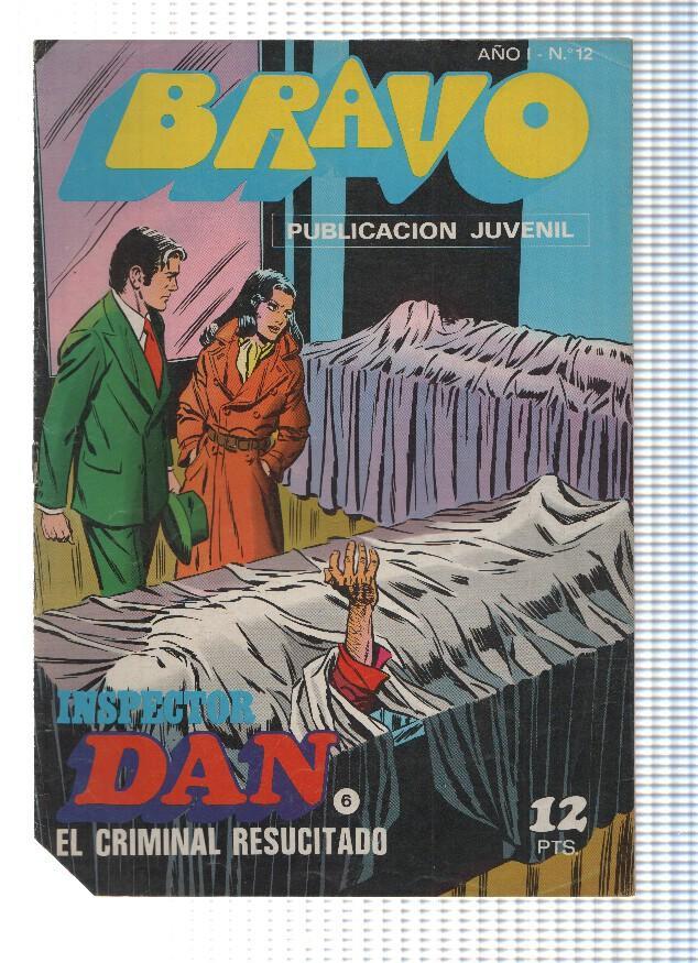 BRAVO, Numero 12: INSPECTOR DAN (6) - El Criminal Resucitado (Bruguera 1976)