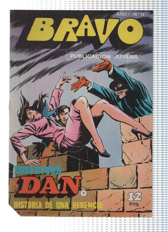 BRAVO, Numero 14: INSPECTOR DAN (7) - Historia de una Herencia (Bruguera 1976)