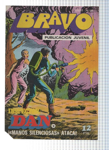 BRAVO, Numero 18: INSPECTOR DAN (9) - Manos SIlenciosas ataca! (Bruguera 1976)