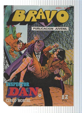 BRAVO, Numero 22: INSPECTOR DAN (11) - Cerco Mortal (Bruguera 1976)