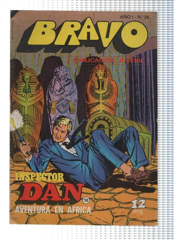 BRAVO, Numero 36: INSPECTOR DAN (18) - Aventura en Africa (Bruguera 1976)