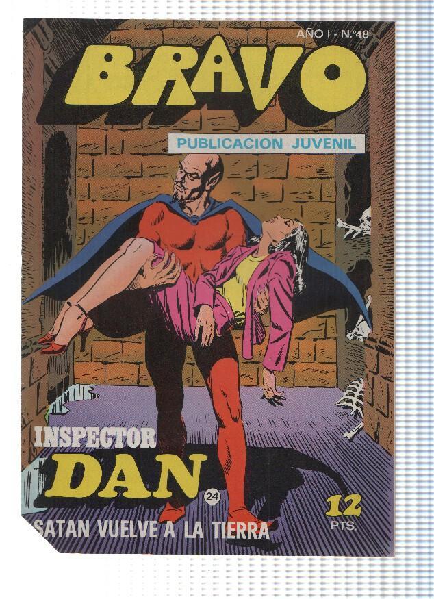 BRAVO, Numero 48: INSPECTOR DAN (24) - Satan vuelve a la Tierra (Bruguera 1976)