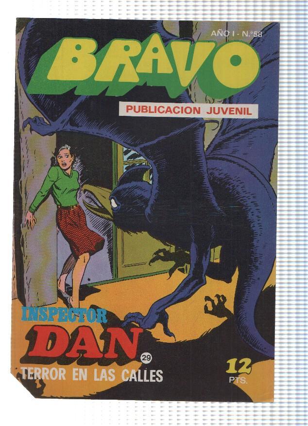 BRAVO, Numero 58: INSPECTOR DAN (29) - Terror en las Calles (Bruguera 1976)