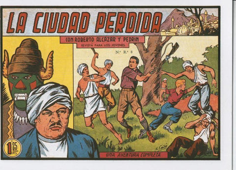 Facsimil: Roberto Alcazar y Pedrin numero 0356: la ciudad perdida