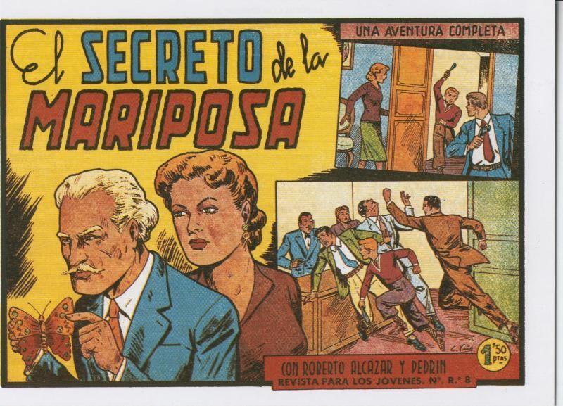 Facsimil: Roberto Alcazar y Pedrin numero 0361: El secreto de la mariposa