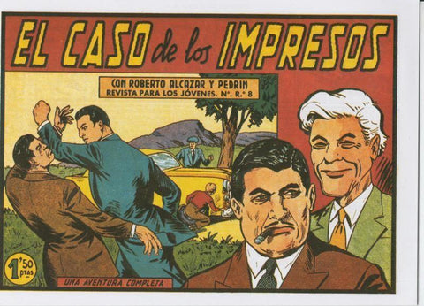 Facsimil: Roberto Alcazar y Pedrin numero 0374: El caso de los impresos