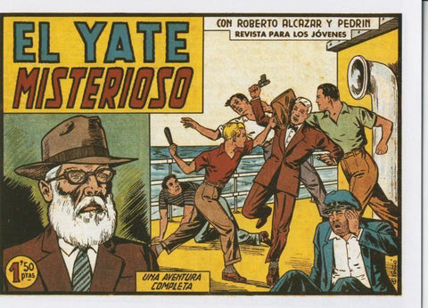 Facsimil: Roberto Alcazar y Pedrin numero 0382: El yate misterioso