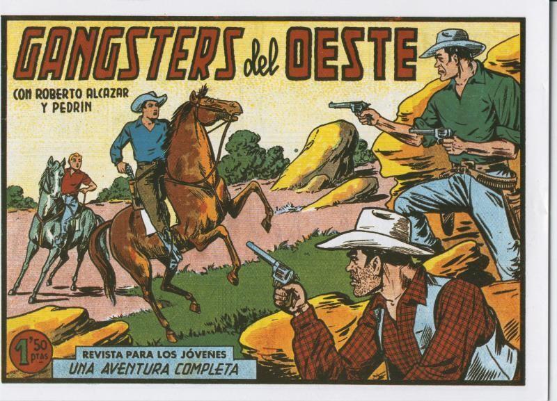 Facsimil: Roberto Alcazar y Pedrin numero 0383: Gangsters del oeste