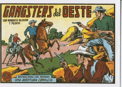 Facsimil: Roberto Alcazar y Pedrin numero 0383: Gangsters del oeste