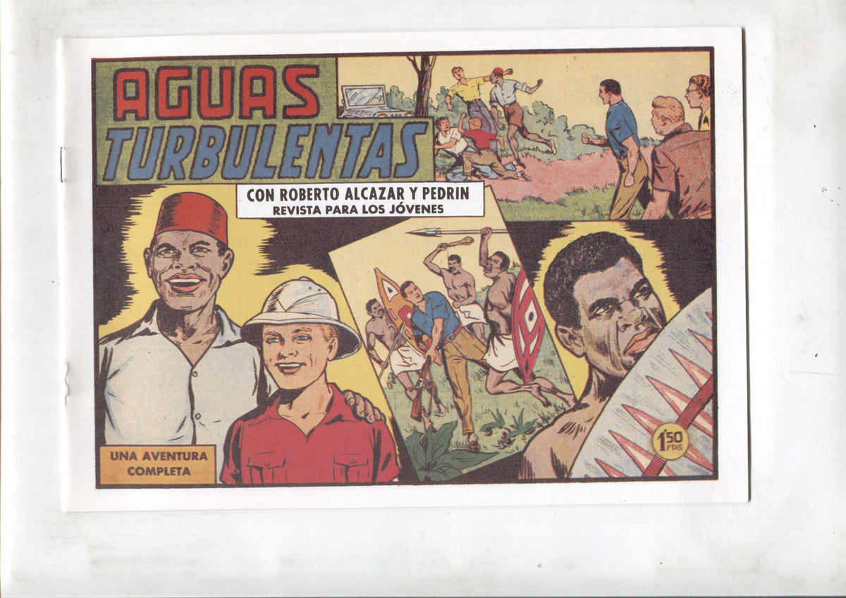 Facsimil: Roberto Alcazar y Pedrin numero 0402: Aguas turbulentas