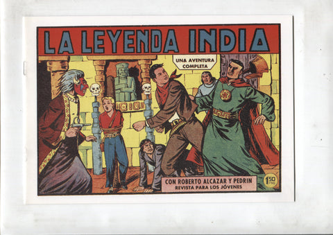 Facsimil: Roberto Alcazar y Pedrin numero 0412: La leyenda india