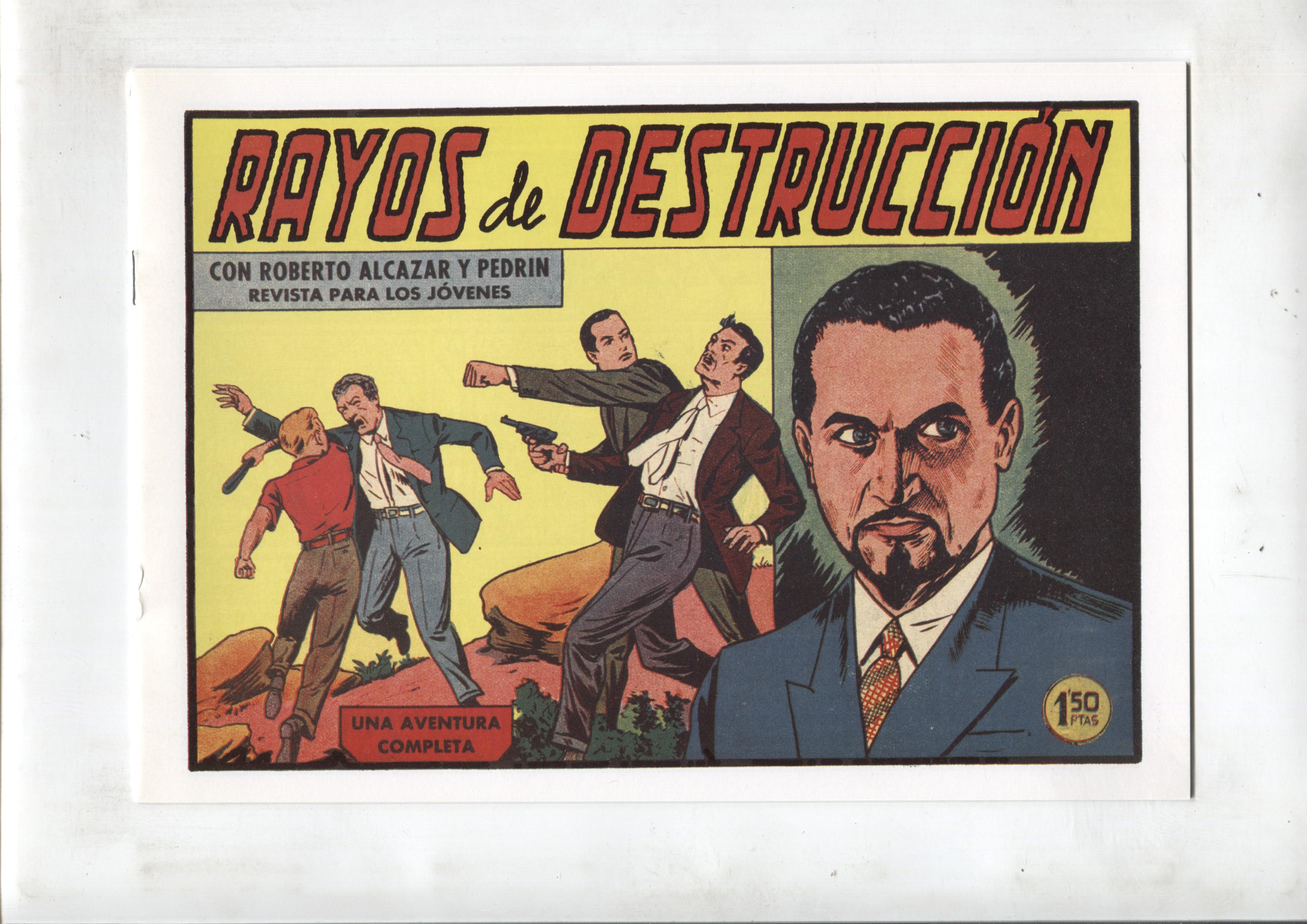Facsimil: Roberto Alcazar y Pedrin numero 0419: Rayos de destruccion
