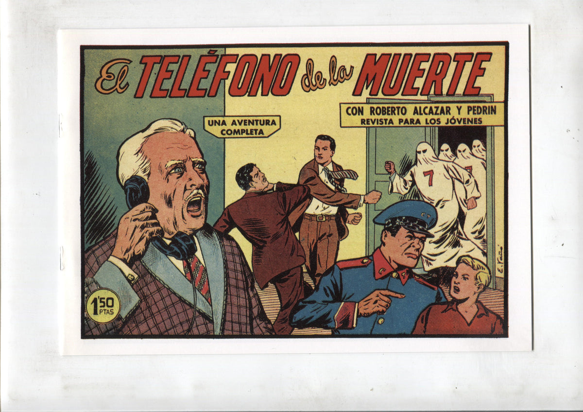Facsimil: Roberto Alcazar y Pedrin numero 0421: El telefono de la muerte