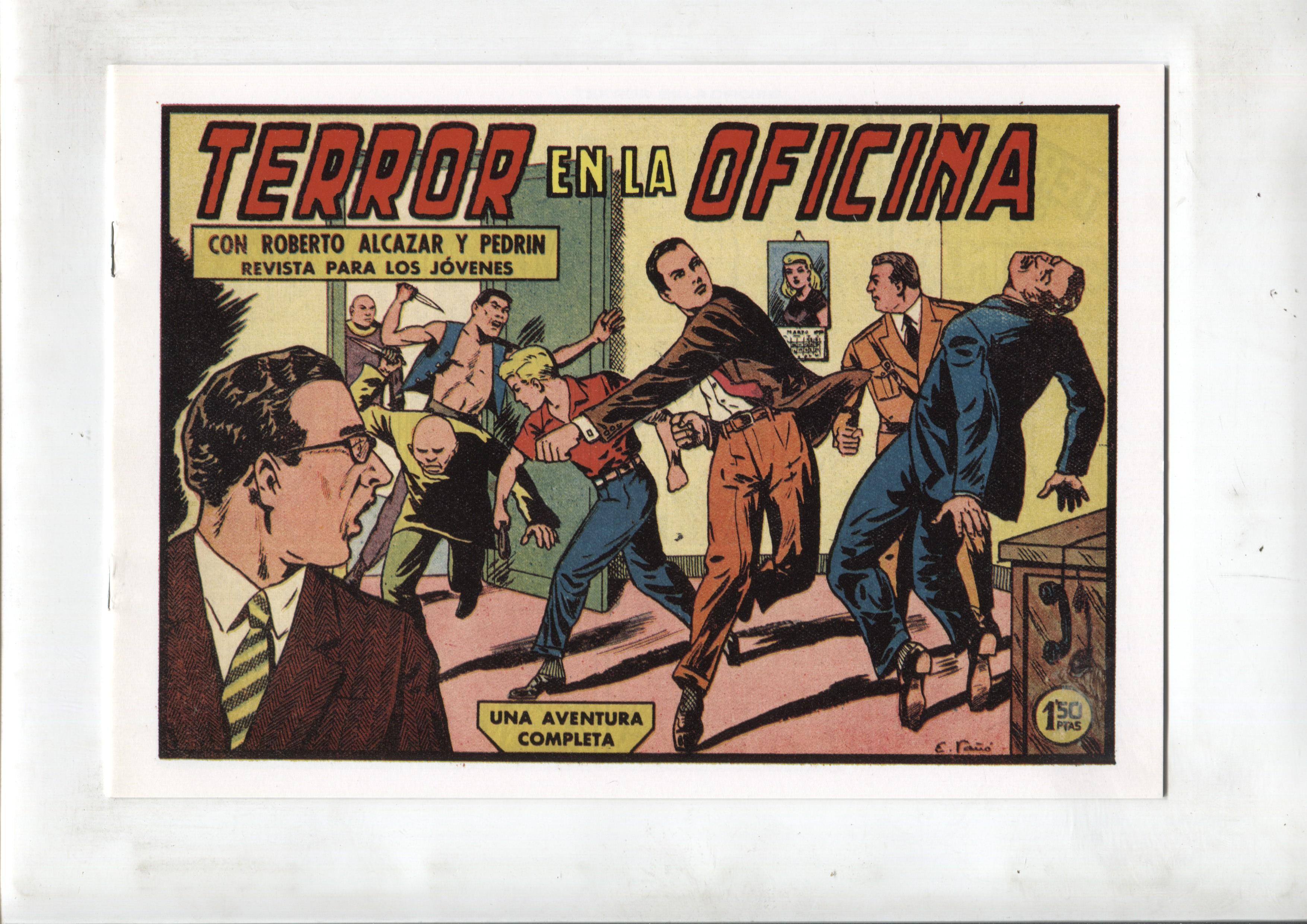 Facsimil: Roberto Alcazar y Pedrin numero 0423: Terror en la oficina