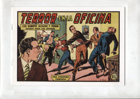 Facsimil: Roberto Alcazar y Pedrin numero 0423: Terror en la oficina