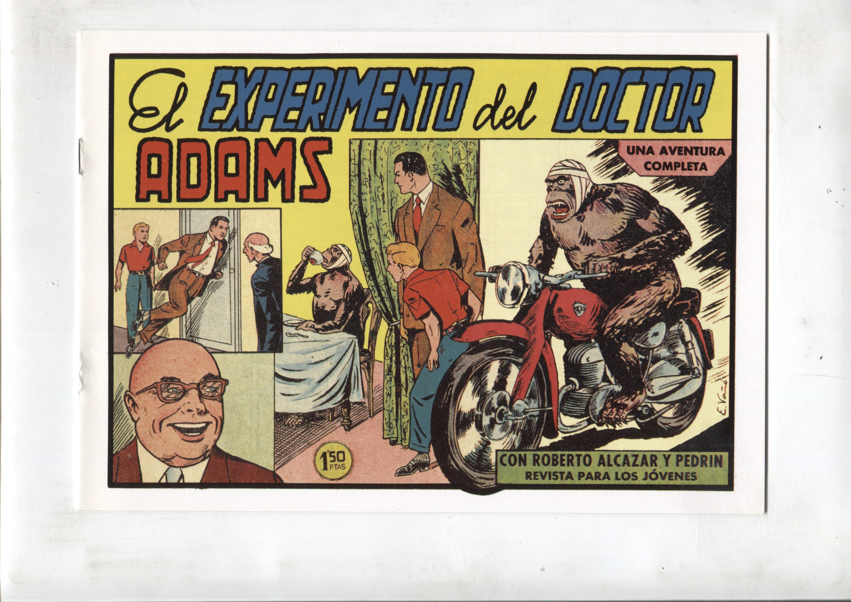 Facsimil: Roberto Alcazar y Pedrin numero 0427: El experimento del doctor Adams