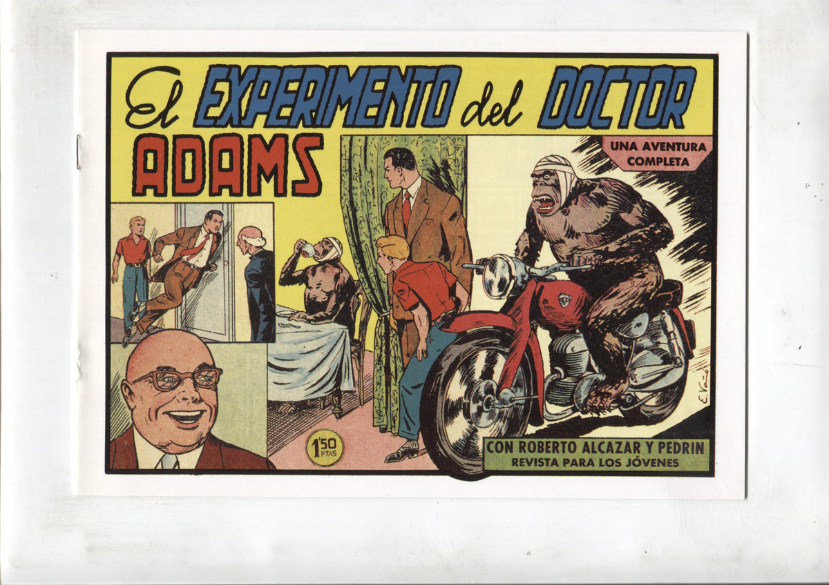 Facsimil: Roberto Alcazar y Pedrin numero 0427: El experimento del doctor Adams
