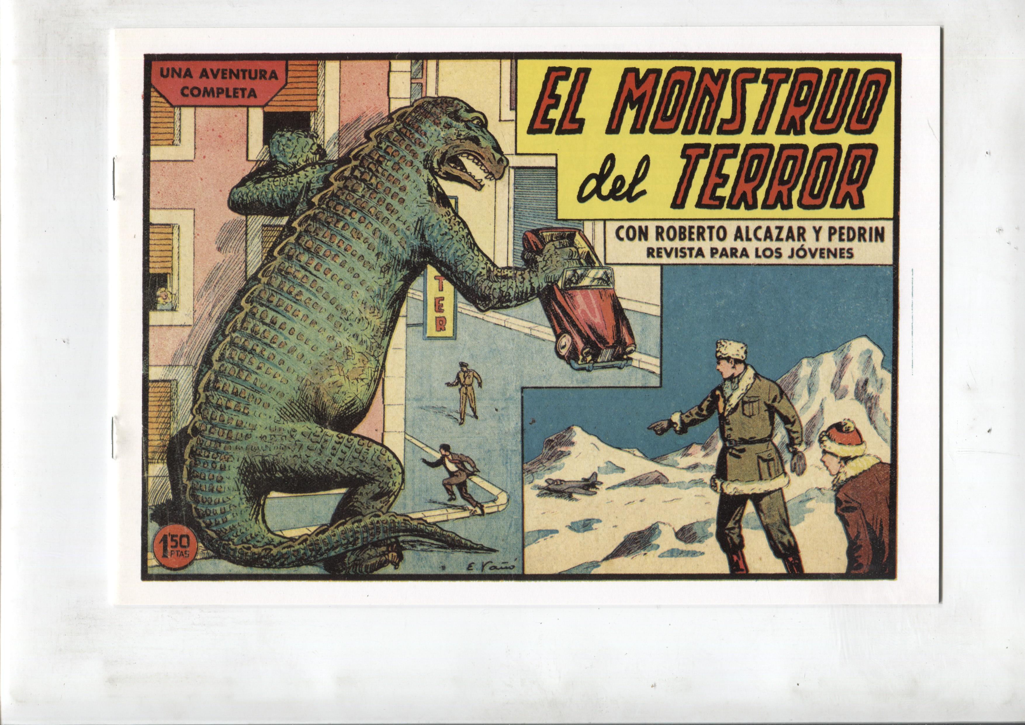 Facsimil: Roberto Alcazar y Pedrin numero 0428: El monstruo del terror