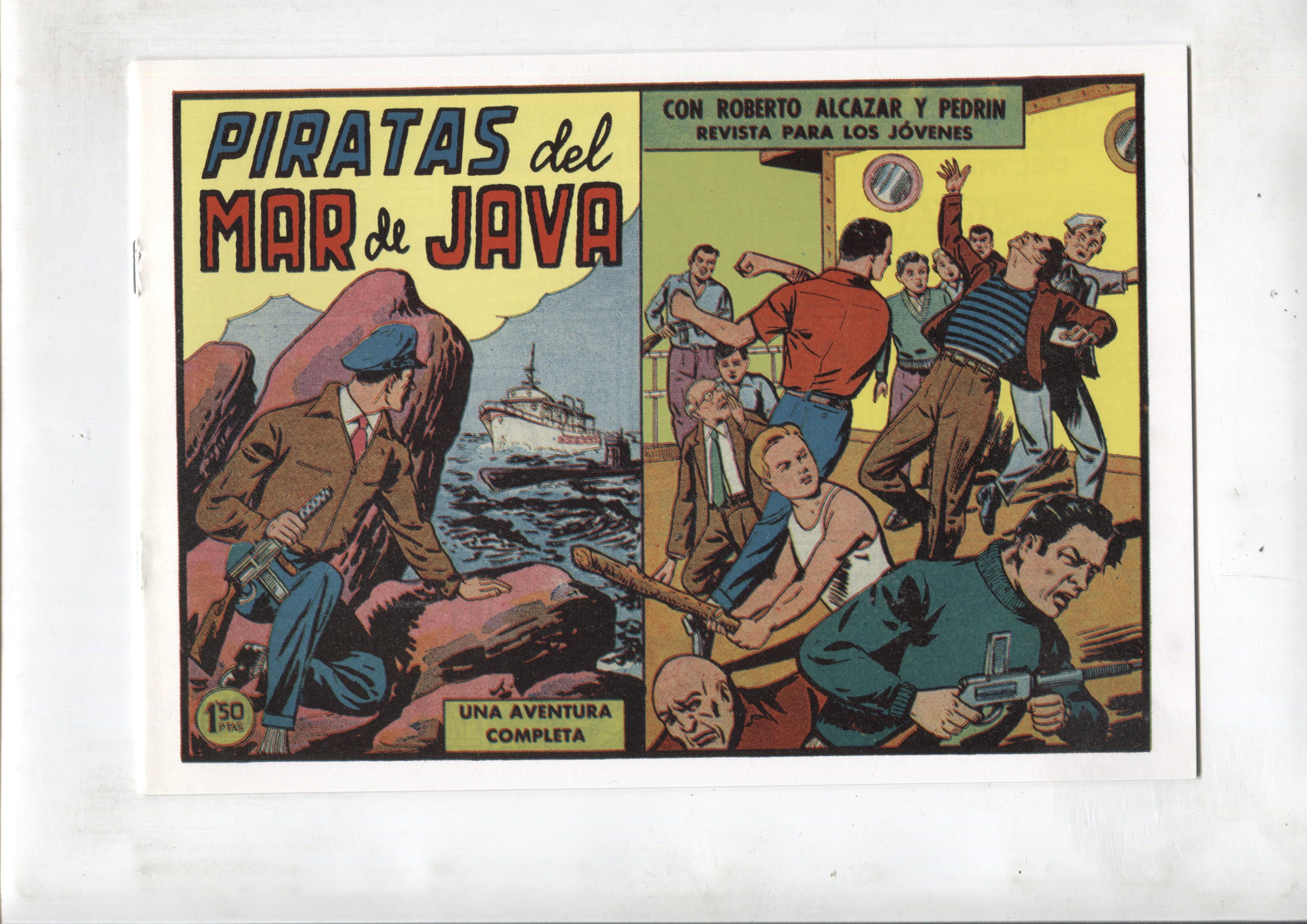 Facsimil: Roberto Alcazar y Pedrin numero 0443: Piratas del Mar de Java
