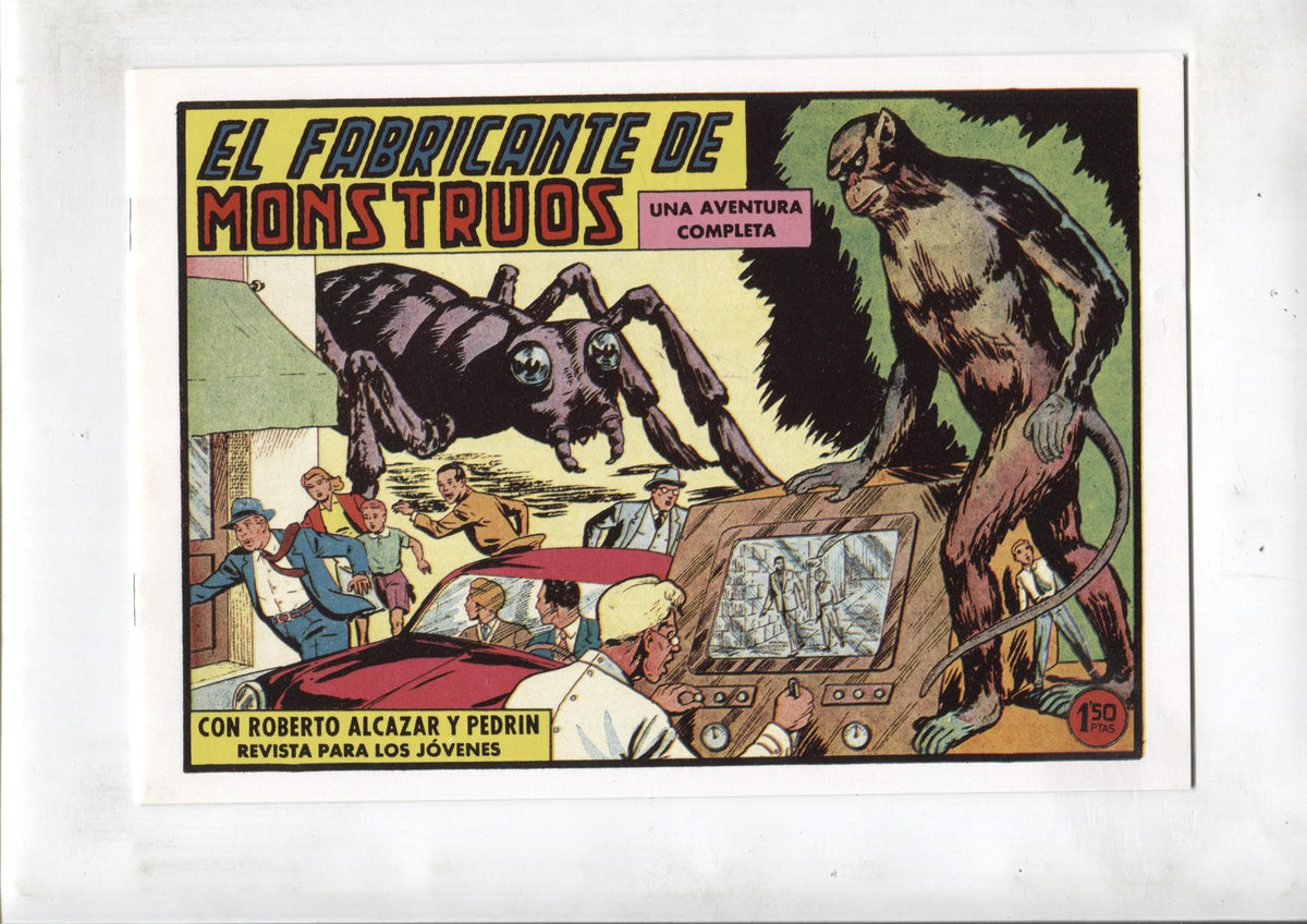 Facsimil: Roberto Alcazar y Pedrin numero 0447: El fabricante de monstruos