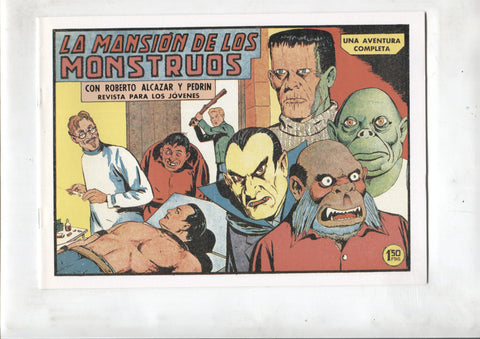 Facsimil: Roberto Alcazar y Pedrin numero 0455: La mansion de los monstruos