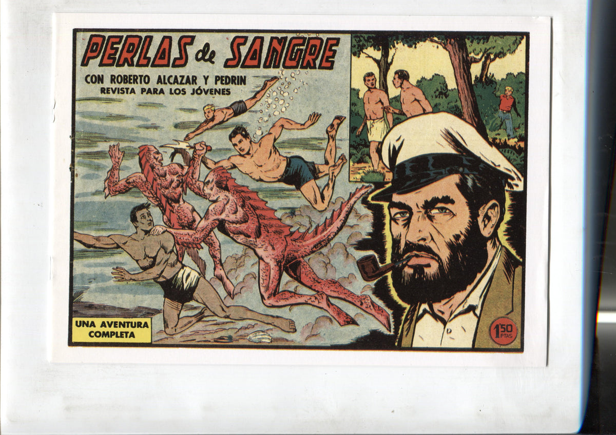Facsimil: Roberto Alcazar y Pedrin numero 0465: Perlas de sangre