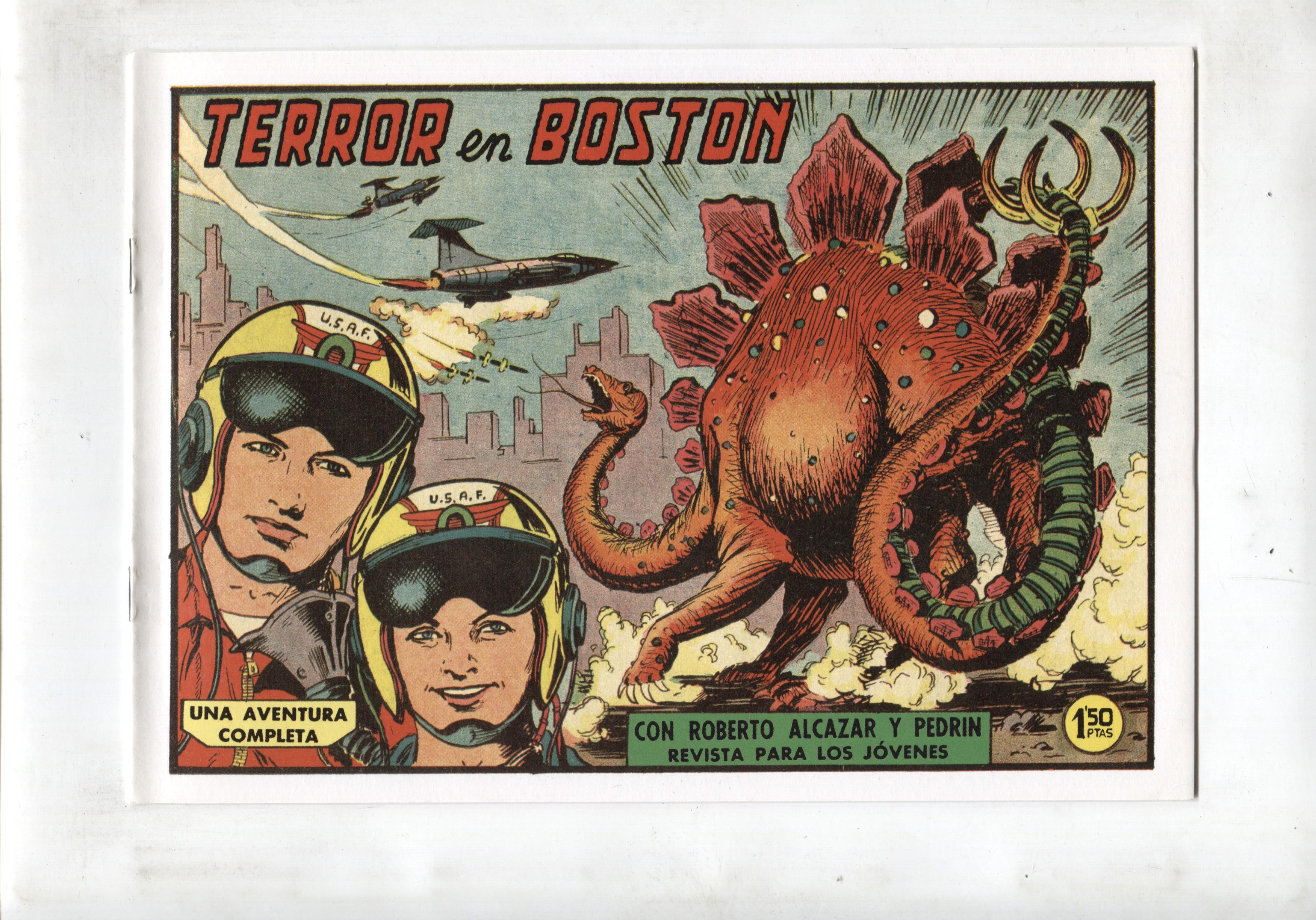 Facsimil: Roberto Alcazar y Pedrin numero 0473: Terror en Boston
