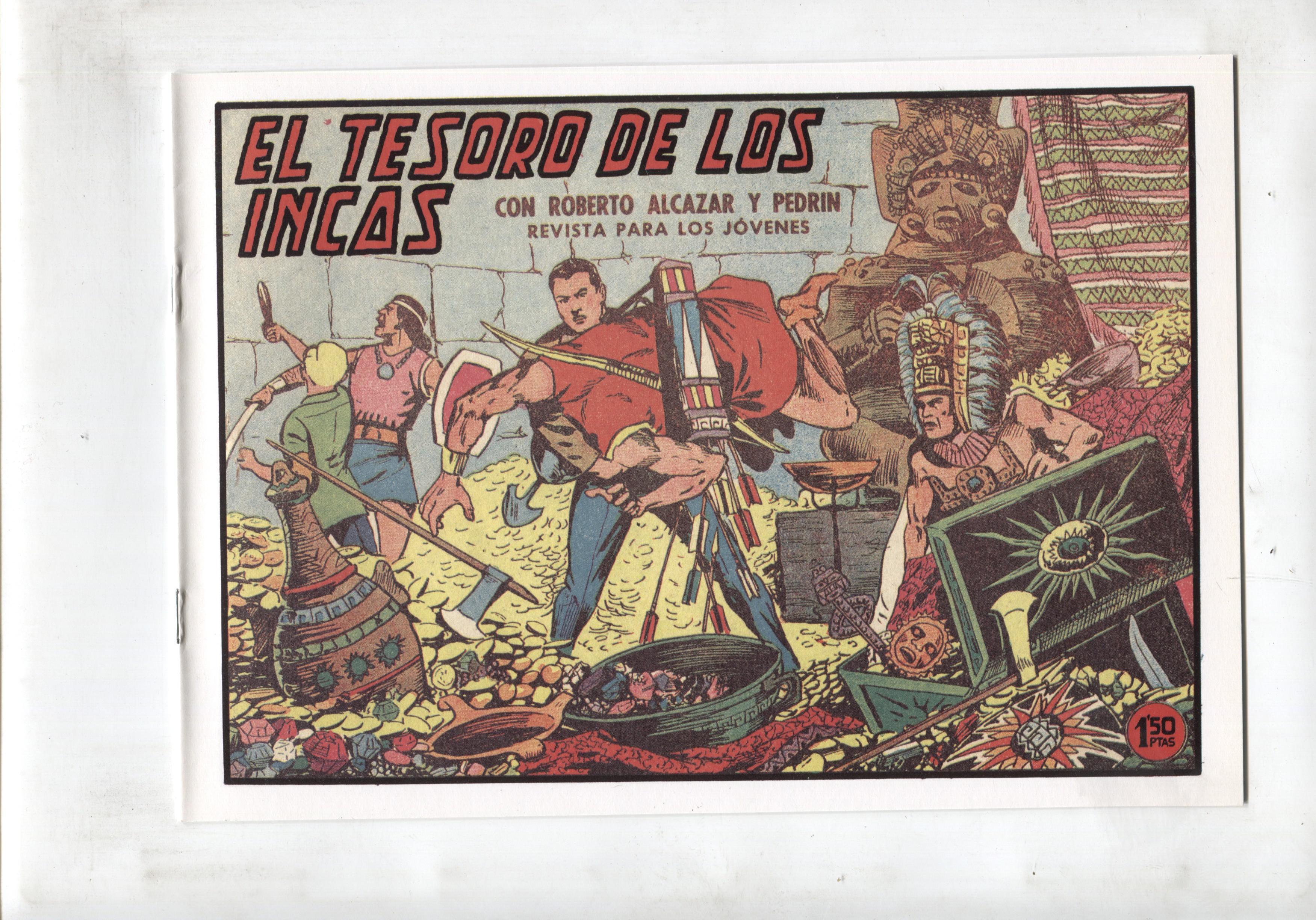 Facsimil: Roberto Alcazar y Pedrin numero 0493: El tesoro de los incas