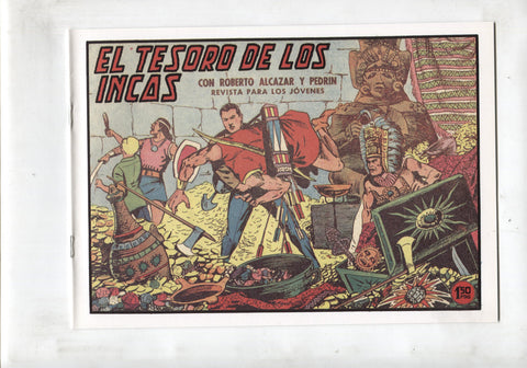 Facsimil: Roberto Alcazar y Pedrin numero 0493: El tesoro de los incas