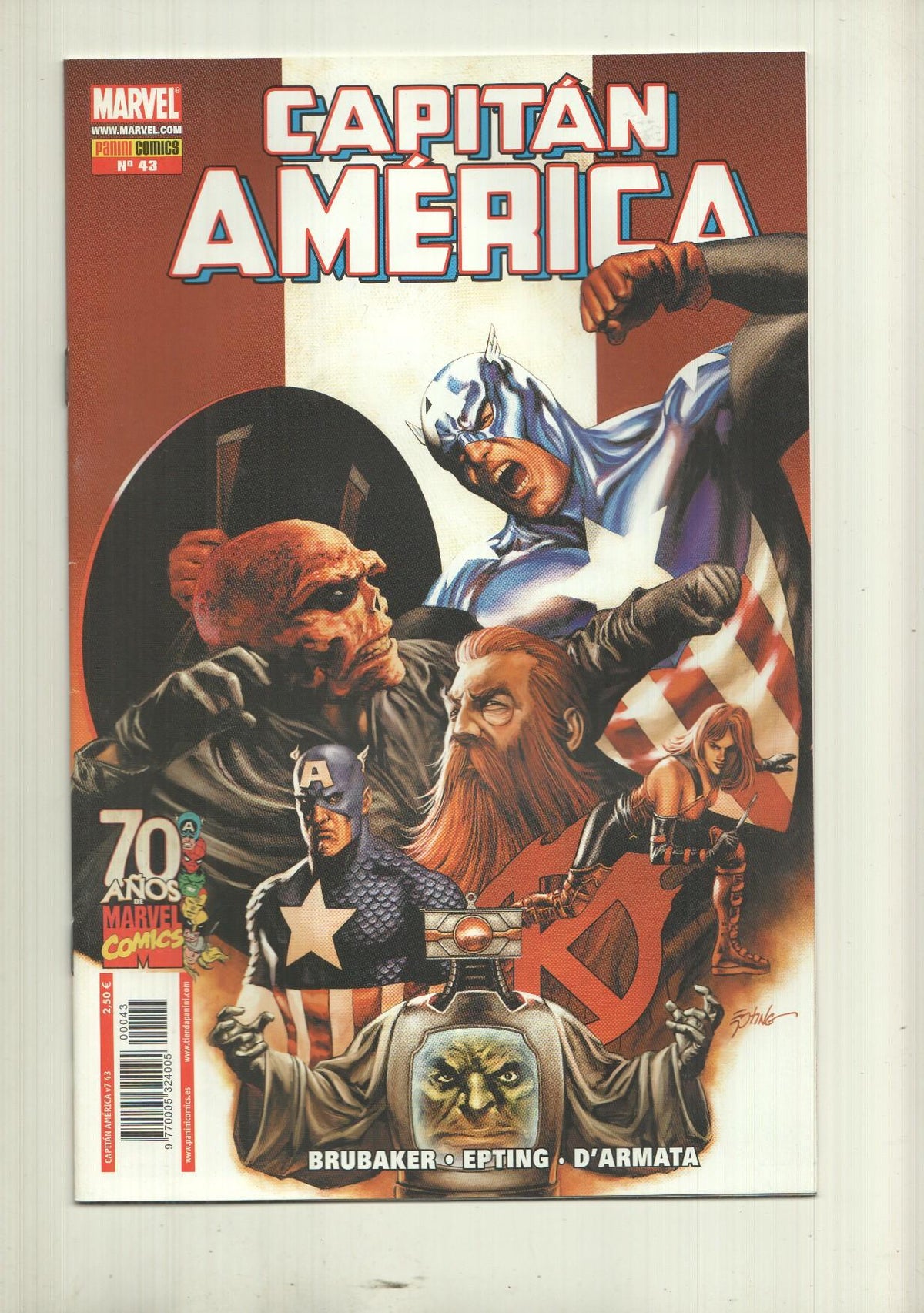 Marvel: Comic Capitan America num 43, año 5, 2009 - La muerte del sueño acto 3, el hombre que compró america parte 6