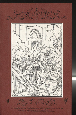 Lamina 5 de Cuentos de la Alhambra ( edicion 1974 ), medida 11 x 17,5 cm)