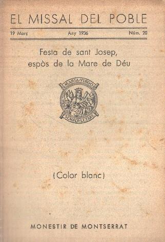 El Missal del Poble numero 20 (1936)