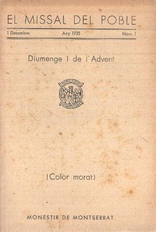 El Missal del Poble numero 01 (1935)