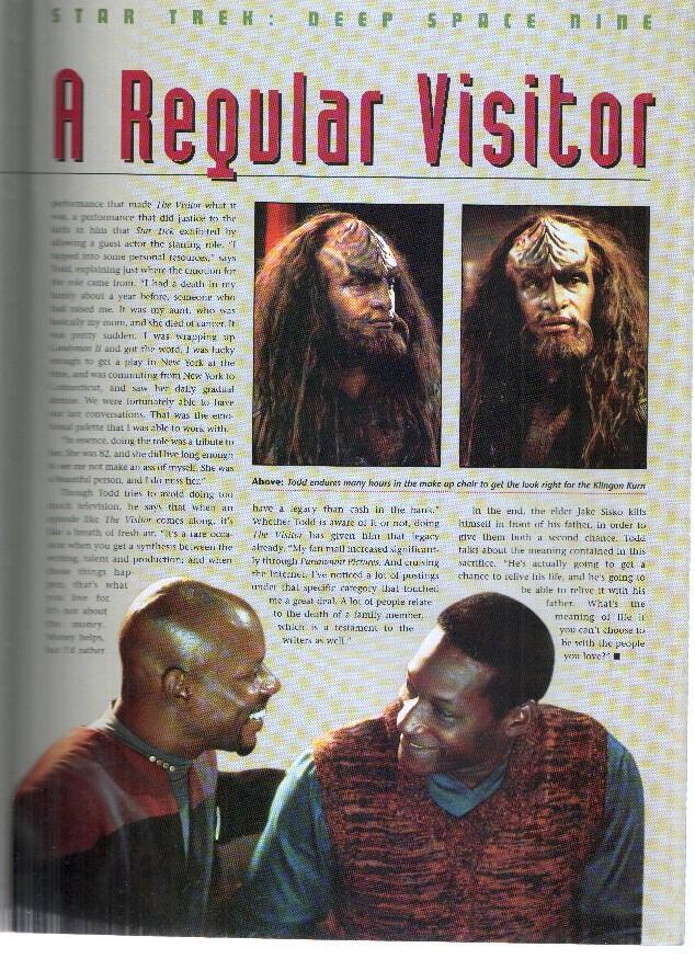 Revista/Magazine: STAR TREK, Deep Space Nine: THE OFFICIAL POSTER MAGAZINE: Numero 09