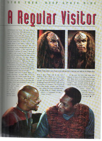 Revista/Magazine: STAR TREK, Deep Space Nine: THE OFFICIAL POSTER MAGAZINE: Numero 09